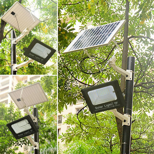 Proiector 25W LED SMD, Panou Solar si telecomanda cu functii multiple