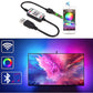 Banda Smart LED RGB 2 metri, lumina ambientala, TV, USB, Wi-Fi