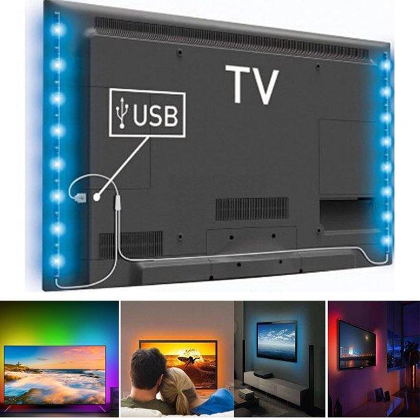 Banda Smart LED RGB 2 metri, lumina ambientala, TV, USB, Wi-Fi