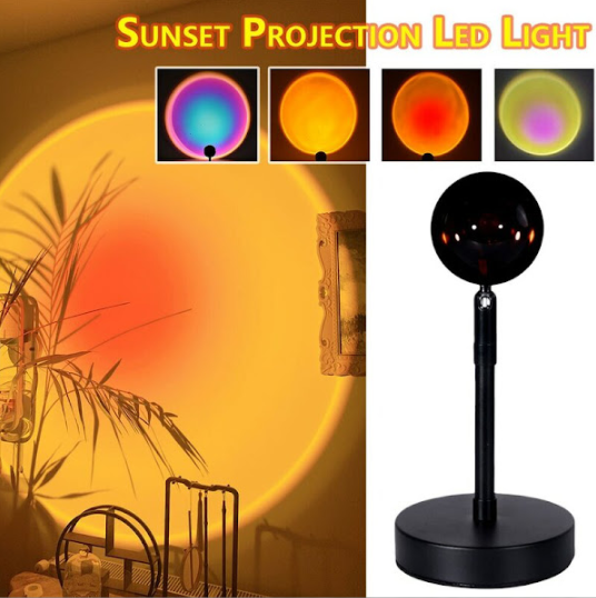 Lampa cu lupa videografie si telecomanda- efecte Sunset, Rainbow, Sunrise, Sun