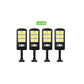 Lichidare de Stoc ! Set 4 x Proiector Solar 6 Celule,120 LED-uri COB ,cu Senzor de Miscare, Sistem Prindere Inclus