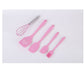 Set 5 ustensile de bucatarie din silicon roz