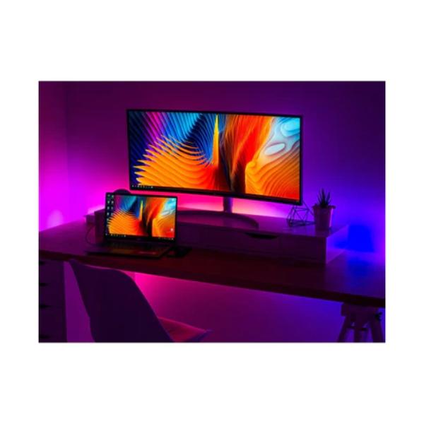 Banda Led Rgb, 10 Metri, pentru Iluminare, cu Banda Adeziva si Telecomanda