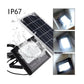 Proiector cu panou solar si telecomanda Jortan, rezistenta IP67, 50W