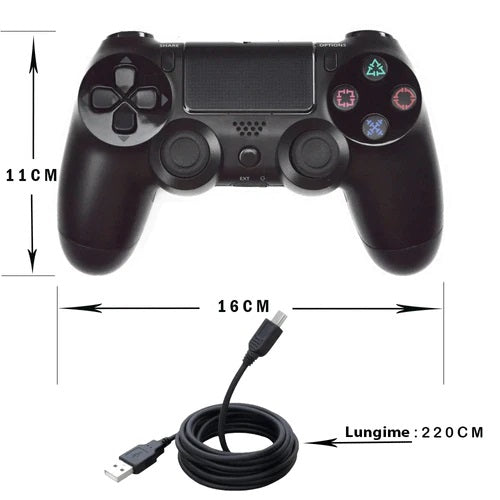 Gamepad Wireless DOUBLESHOCK Playstation 4 cu vibratii