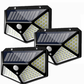 Lampa 100 LED cu panou solar, senzor de miscare