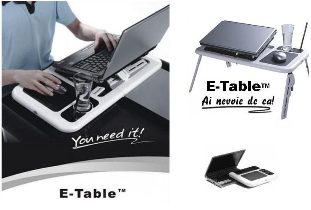 Masuta cu 3 Coolere pentru Laptop E-Table