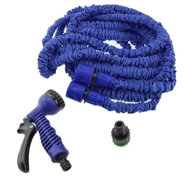 Furtun extensibil de gradina de 30 metri + Accesoriu pentru stropit